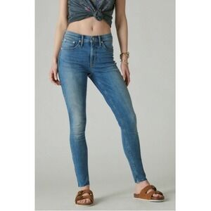 Lucky Brand Women's Bridgette High Rise‎ Skinny Jeans Medium Wash Size 29/8 Boho